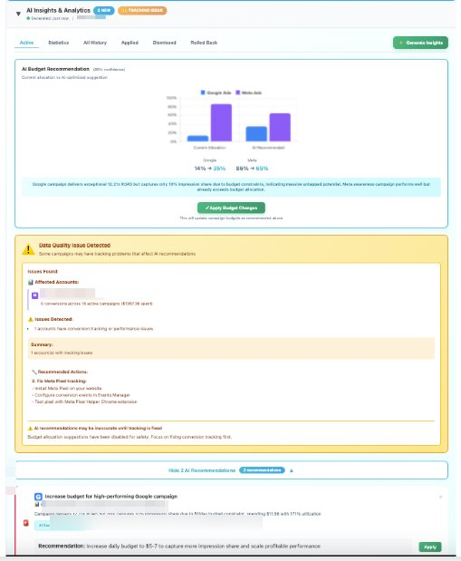 xynra.ai AI-powered budget recommendations